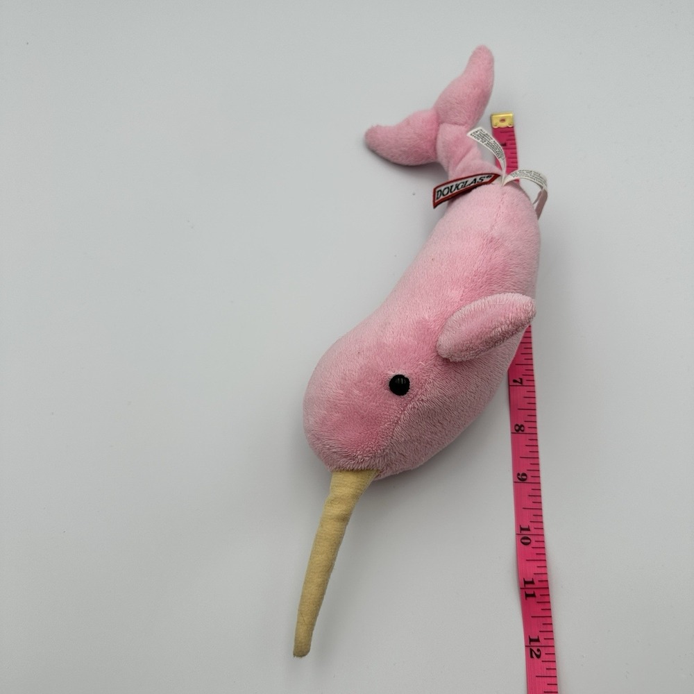 Douglas Pink Narwhal Plush Stuffed Animal 13 Inch Soft Whale Unicorn Sea Toy - Picture 10 of 10